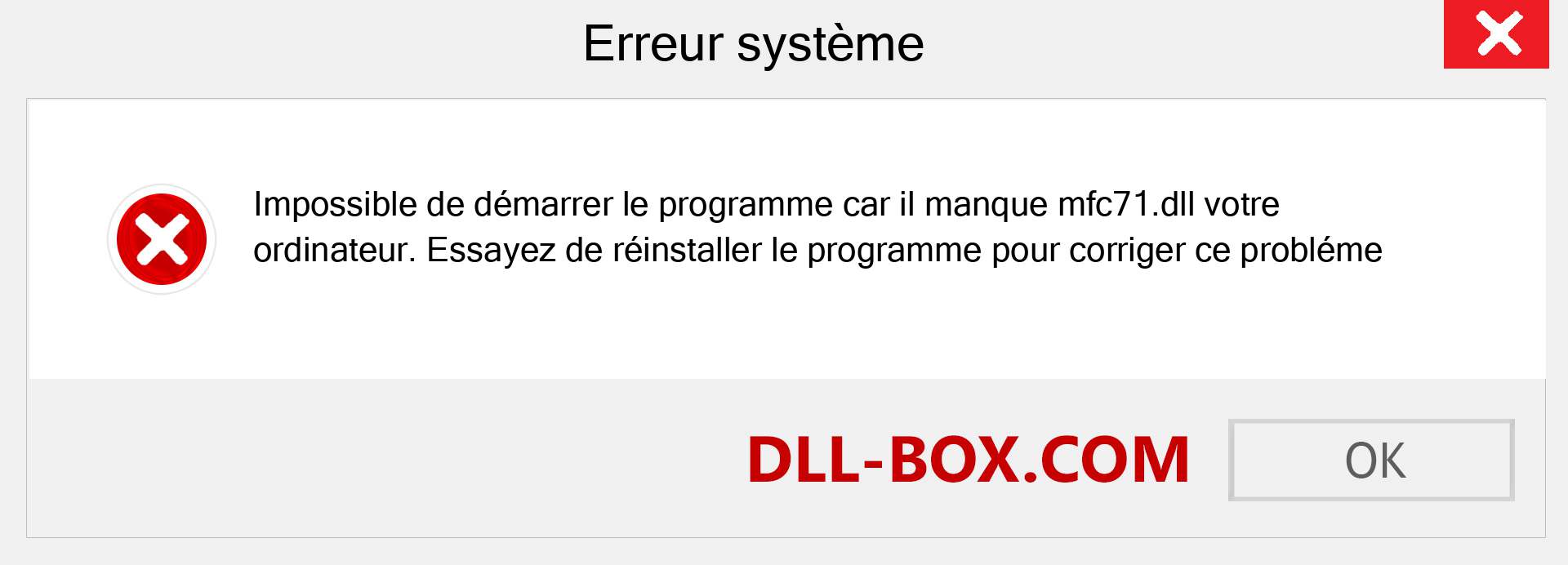 Le fichier mfc71.dll est manquant ?. Télécharger pour Windows 7, 8, 10 - Correction de l'erreur manquante mfc71 dll sur Windows, photos, images